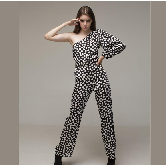 MANGO Asymmetrical Jumpsuit NWT - Picture 14 of 16